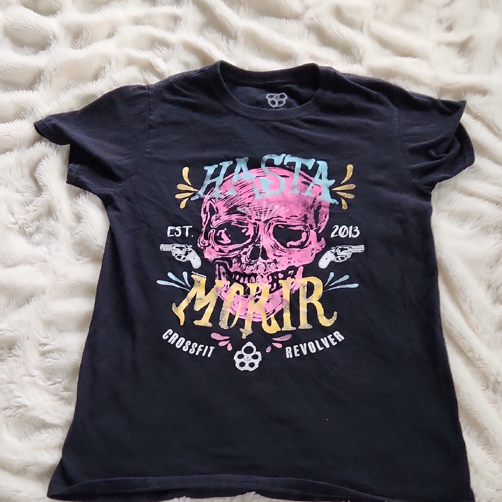 Crossfit Cancun Black Graphic  T-Shirt Size Small
